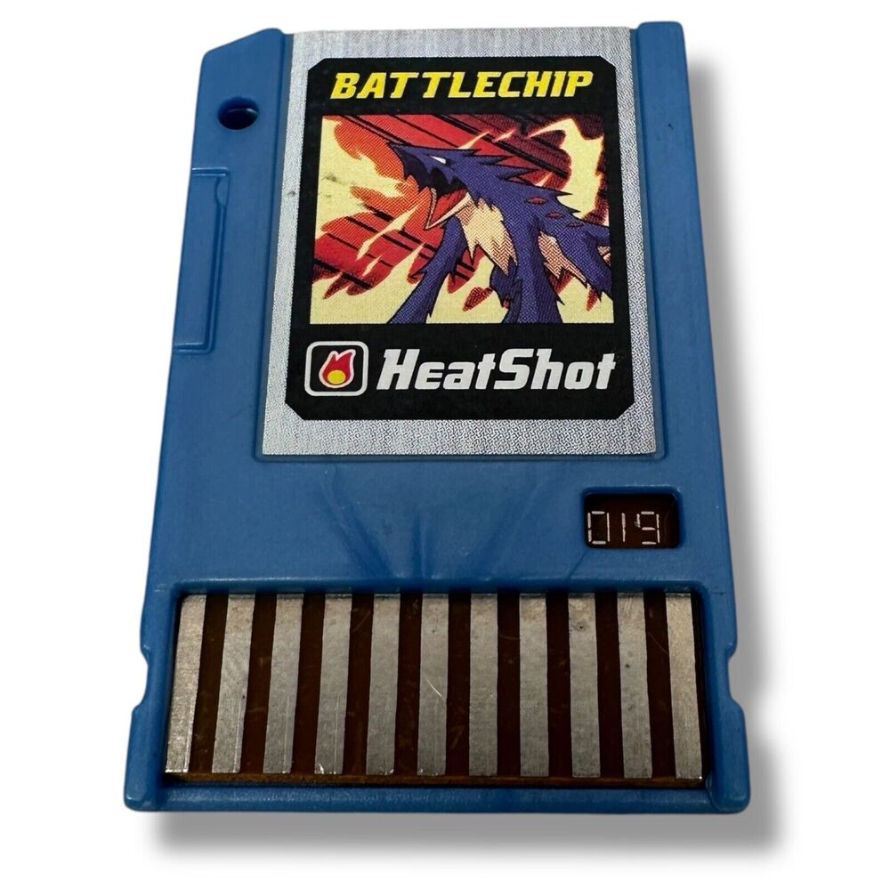 MegaMan Battle Chip Heat Shot 019 for Mega Man PET 2004 Takara
